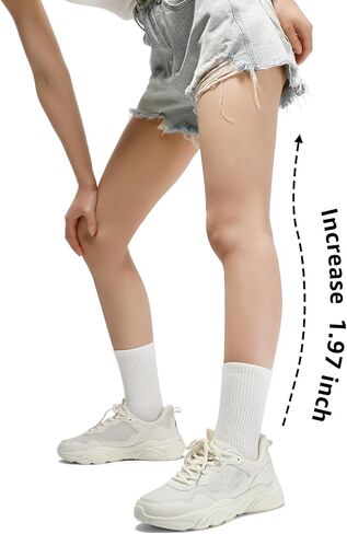 STQ Chunky Sneakers for Womens Platform Dad Shoes Comfortable Walking Shoes in Saudi Arabia