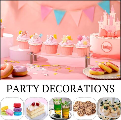 3 عبوات من أكريليك عرض الناهضات كب كيك عرض موقف واضح عرض الناهض للحلويات ألعاب أرقام منظم مستحضرات التجميل عيد ميلاد حفل زفاف الديكور بوفيه لوازم الطعام in Kuwait