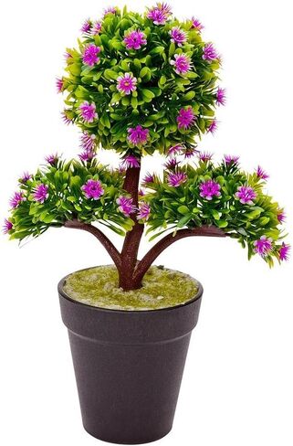 Restaurantware Fiore 4 x 15 Inch Artificial Moth Orchids 12 Potted Fake Orchids - 8 Blooms Use As Centerpieces Home Decor, Office, Magenta Plastic Faux Orchids For Weddings Or Parties In Plastic Pots in Saudi Arabia