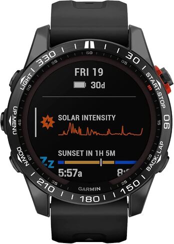 متوافق مع حلقة إطار ساعة Garmin Fenix ​​7S، غطاء لاصق بحلقة من الفولاذ المقاوم للصدأ مضاد للخدش وواقي من الاصطدام لملحقات ساعة Garmin Fenix ​​7S Sapphire الشمسية (أسود) in Saudi Arabia