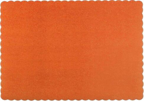 Paper Placemats - Disposable - Scalloped Edge (Red, 100) in Kuwait