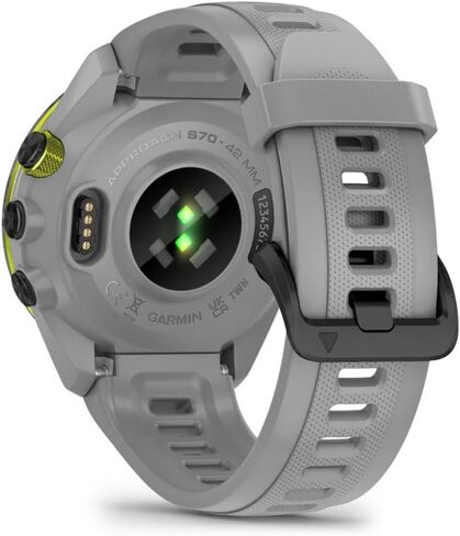 Garmin Approach S70 42MM GPS Golf Fitness Tracker Premium Smartwatch for Men, Lightweight 1.2" Touchscreen AMOLED Display and 42000 Preloaded Courses -Gray- Garmin Watches for Men in Saudi Arabia