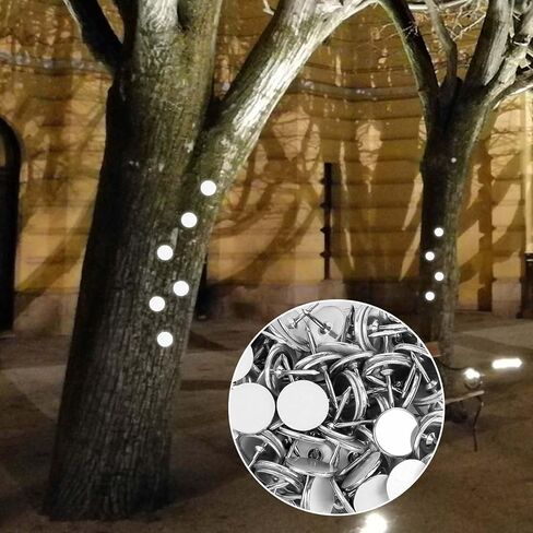 100pcs Reflective Tack Trail, Glow in The Dark Tacks Hunting Trail Markers Reflective Thumb Tacks for Trail Marking Hiking Camping Tree Stands in Saudi Arabia