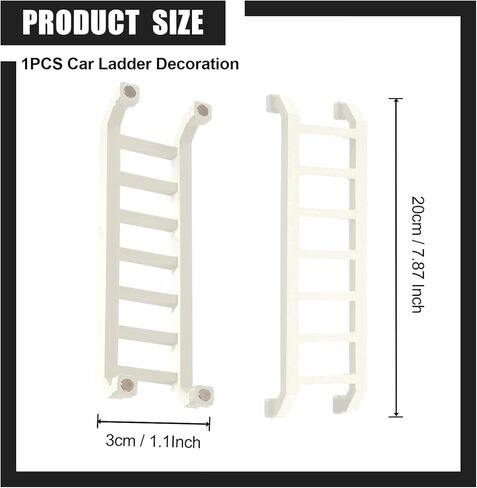دعامة سلم Widdle Wadder، ديكور سلم مغناطيسي صغير لثلاجات صندوق السيارة وسيارات الدفع الرباعي (أسود) in Kuwait