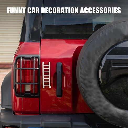 دعامة سلم Widdle Wadder، ديكور سلم مغناطيسي صغير لثلاجات صندوق السيارة وسيارات الدفع الرباعي (أسود) in Kuwait