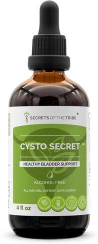 Cysto Secret Alcohol-Free, Glycerite Corn Silk, Cleavers, Horsetail, Uva Ursi, Pumpkin, Buchu. Tincture Herbal Extract Healthy Bladder Support 4 OZ in Kuwait