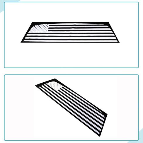Rear Back Window American Flag Window Decal Sticker Fit for Toyota Tundra 2007-2021 Aunginsy Rear Back Window Decal American Flag Vinyl Sticker Matte Black Exterior Decal Decorative DIY Accessories in Saudi Arabia
