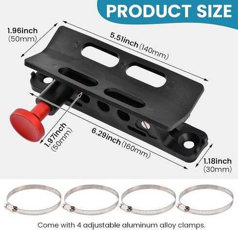 Quick Release Fire Extinguisher Mount, Adjustable Car Fire Extinguisher Mount Bracket Aluminum, for Vehicle Utv Truck Ranger Cam-Am X3 in Saudi Arabia