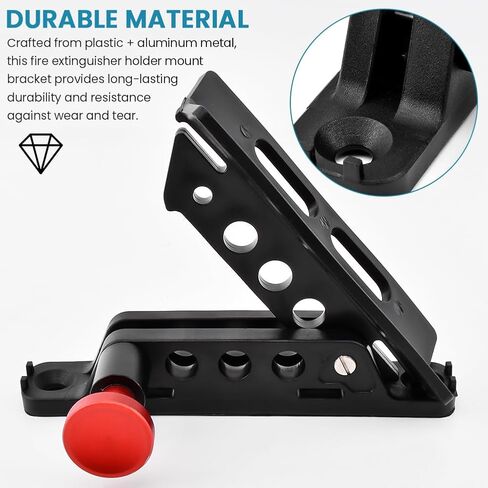 Quick Release Fire Extinguisher Mount, Adjustable Car Fire Extinguisher Mount Bracket Aluminum, for Vehicle Utv Truck Ranger Cam-Am X3 in Saudi Arabia