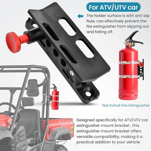 Quick Release Fire Extinguisher Mount, Adjustable Car Fire Extinguisher Mount Bracket Aluminum, for Vehicle Utv Truck Ranger Cam-Am X3 in Saudi Arabia