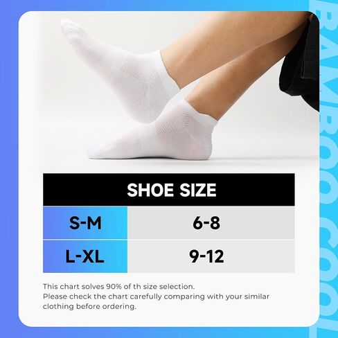 BAMBOO COOL Men's Ankle Socks Athletic Low Cut Heel Tab Cushioned Moisture Wicking, Running Arch Support Breathable, 8 Pack in Kuwait