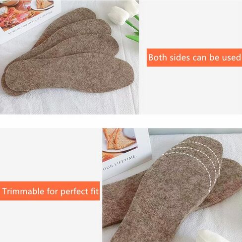 نعال حذاء من الفرو الدافئ - بطانة حذاء سميكة للشتاء، بطانة حذاء بديلة ناعمة ومريحة على شكل أرنب للنساء 7 in Kuwait