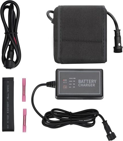 مجموعة طاقة البطارية بقدرة 20 أمبير في الساعة، حزمة بطارية ليثيوم أيون محمولة مقاومة للماء ومزودة بشاحن 110 فولت وملحقات توصيل الجهاز (PPK-20Ah) | ملحقات صيد الكاياك in Kuwait