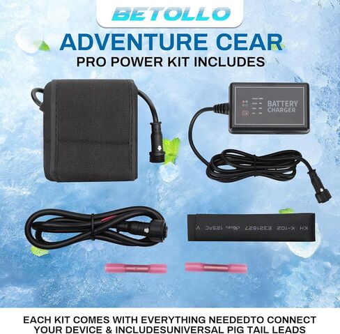 مجموعة طاقة البطارية بقدرة 20 أمبير في الساعة، حزمة بطارية ليثيوم أيون محمولة مقاومة للماء ومزودة بشاحن 110 فولت وملحقات توصيل الجهاز (PPK-20Ah) | ملحقات صيد الكاياك in Kuwait