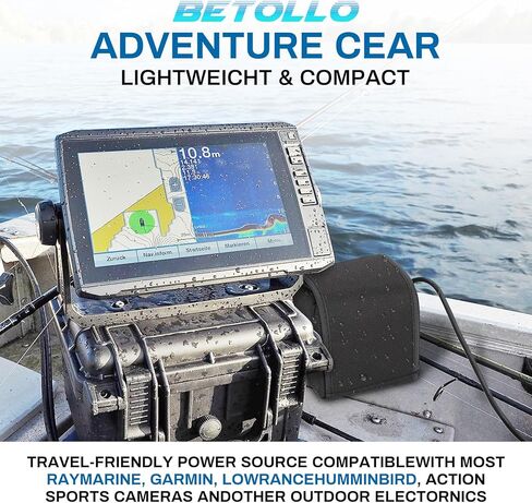 مجموعة طاقة البطارية بقدرة 20 أمبير في الساعة، حزمة بطارية ليثيوم أيون محمولة مقاومة للماء ومزودة بشاحن 110 فولت وملحقات توصيل الجهاز (PPK-20Ah) | ملحقات صيد الكاياك in Kuwait