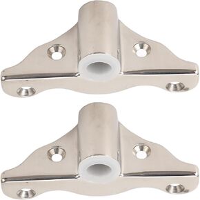 Estink Oarlock Socket, 2PCS 1/2in Oarlock Socket 316 Stainless Steel Polished Finish Side Mount Rowlock Socket Replacement for 1/2 Shank Oarlocks, for Boat Yacht RV Marine