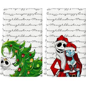 Nightmare Before Christmas Dish Towels for Kitchen Merry Christmas Decorations for Home Kitchen Merry Christmas Xmas Decorations Zero Decor Towels Set Dish Towel Set of 2 18x26 Inch