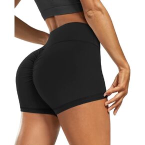 Murandick Women Seamless Scrunch Butt Lifting Shorts High Waisted Intensify Workout Camo Athletic Yoga Shorts