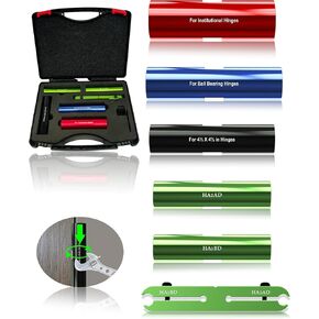 6 Piece Door Hinge Adjustment Tool, HA1234 Hinge Gap Adjusting Wrench, Hinge Fixing Tool, Hinge Repair Kit for Fixing Sagging Doors