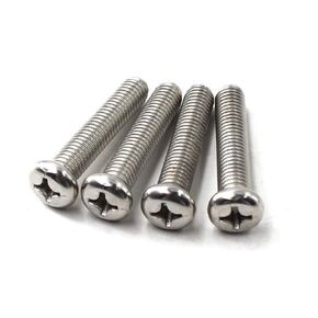 M4x12 Phillips Screws 304 Stainless Steel Metric Machine Screw Bolt (Pack of 100)