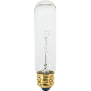 SATCO 40T10/CL 120V (S3252) 40W 120V E26,E27 / MEDIUM SCREW CLEAR T10 Incandescent