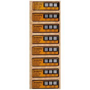 Digi-Sense Irreversible Thermostrip Disinfection Indicator, 160-180F/71-82C; 16/Pk