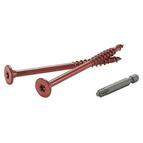 FastenMaster Flatlok No. 14 x 4 1/2 in. L #40 Torx ttap Flat Head Epoxy Carbon Steel Wood Screws