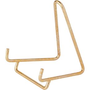 Bard's Gold-toned Wire Easel Stand, 3" H x 2" W x 2.5" D