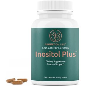 Inositol Plus Supplement Capsules | Myo-inositol & D-Chiro Inositol 40:1 | Hormone Balance, Ovulation and Ovarian Support for Women | One Month Supply