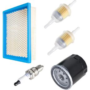 Golf Cart Tune Up Kit for 1992-up Club Car DS 4-Cycle Gas Carts with FE350 FE290 Engine, Spark Plug Fuel Filters Air Filter Oil Filter