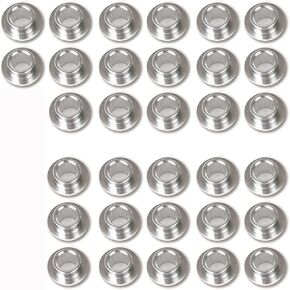 32 Pieces Aluminum Durable Bushing Bearing Spacers for Inline Skates, Roller Skates, Skateboards, Longboards for 8mm Screws