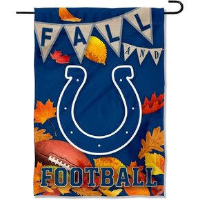 WinCraft Indianapolis Colts Fall Leaves Decorative Football Garden Flag Double Sided Banner