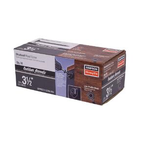 Simpson Strong-Tie Outdoor Accents Structural Wood Screw .220 in. x 3-1/2 in. DB Coating, Black (50-Qty)