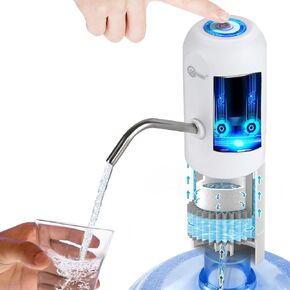 CoolWAY 5 Gallon Water Bottle Filter Electric Water Pump, Camping Outdoor Filter, Portable Electric Water Dispenser Filter (K012 Water Pump + Outdoor Filter)