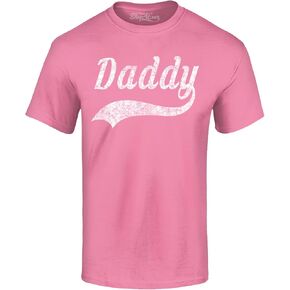 Daddy Distressed Classic Baseball Style T-Shirt Dad Shirts
