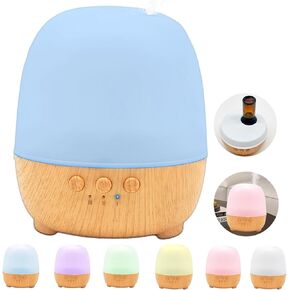 Waterless Essential Oil Diffuser Refillable Various Types of Aroma Oils - Aromatherapy Diffuser: Auto-Off 3-Speed Smart Mist Colorful Light Scent Diffusers for Home Bedroom Bathroom Fragrance