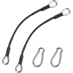 10" Gym Extension Cord Replacement Cords (1 Pair) Compatible with Bowflex Home Exercise Machine Accessories for LAT/Tricep Pulldowns and Leg Extension Machine Exercises