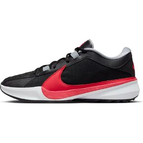 Nike Giannis Freak 5 Men's Basketball Shoes (DX4985-004, Black/Pure Platinum/Wolf Grey/University Red)