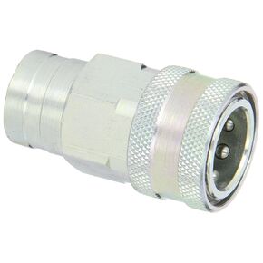 Dixon Valve 4KF4 Steel ISO-A Interchange Hydraulic Fitting, Coupler, 1/2" Coupling x 1/2" - 14 NPTF Female Thread
