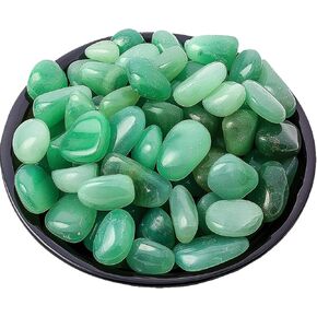 Polished Aventurine Crystal Set, 0.4", 128 Pcs - Handpicked Tumbled Stones and Crystals Bulk for Healing, Reiki, Meditation, Witchcraft and Home Decor,