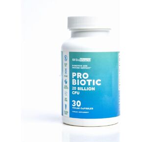 BioMiracle Pro Biotic 20 Billion CFU, Gluten Freee, Non-GMO, Natural Ingredients, Many Strains, Vegetarian Friendly.
