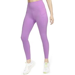 Nike Go Women's Firm-Support High-Waisted 7/8 Leggings with Pockets Size M