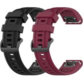 Compatible with Garmin Approach S70 47MM Band Soft Silicone Bands Sport Watch Strap Replacement Adjustable Wristband for Garmin Approach S70 47MM/ Approach S62/ Approach S60