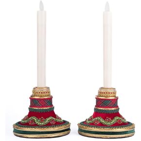 Katherine's Collection 2024 Holiday Magic Candle Sticks Set of 2, 4.5-Inch
