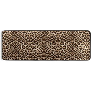 OREZI Leopard Print Cheetah Pattern Runner Rug Non Slip Hallway Entry Carpet Kitchen Rug for Home Dining Living Room Bedroom 72'' X 24'',Machine Washable, Brown