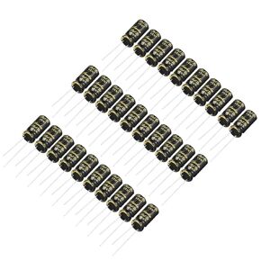 uxcell Aluminum Radial Electrolytic Capacitor with 330uF 35V 105 Celsius Life 2000H 8 x 16 mm Black 30pcs