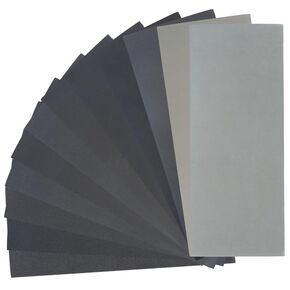 48PCS Sand Paper 12 Grits Variety Pack Sandpaper Assorted for Wood Metal Sanding, Wet Dry Sandpaper, Automotive Sandpaper，Furniture Sanding 120/150/180/240/320/400/600/800/1000/1500/2500/3000 Grit