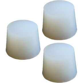 Solid Silicone Stopper, Size #9 - Pack of 3