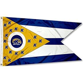 College Flags & Banners Co. Kent State Golden Flashes State of Ohio Flag