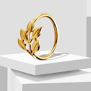 12 Pieces Gold Leaf Napkin Rings Gold Ring Napkin Holder Dining Table Decor,Leaf Napkin Rings Metal Gold for Dinning Table Parties